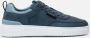 Björn Borg Lage Nubuck Leren Sneaker T1920 PRF Blauw Heren - Thumbnail 2