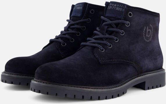 Bugatti Blaco Veterboots blauw Suede