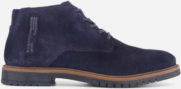 Bugatti hoge leren veterschoenen blauw