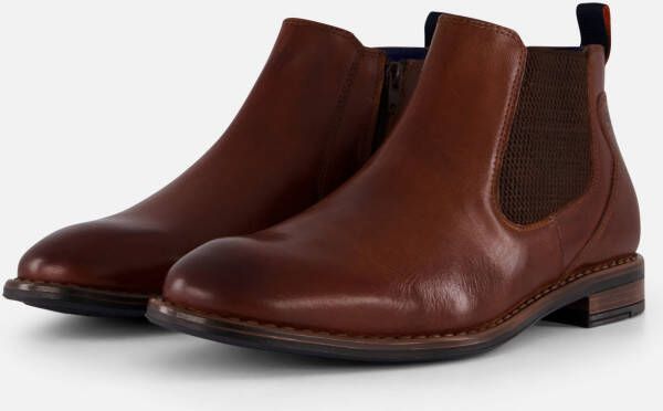 Bugatti Amros Chelsea boots cognac Leer