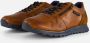 Bugatti leren heren sneakers cognac bruin - Thumbnail 1