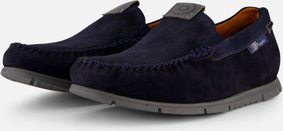 Bugatti Clipperton Instappers blauw Suede