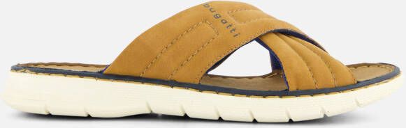 Bugatti Dario Slippers cognac Textiel