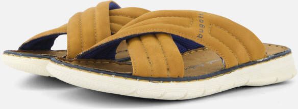 Bugatti Dario Slippers cognac Textiel