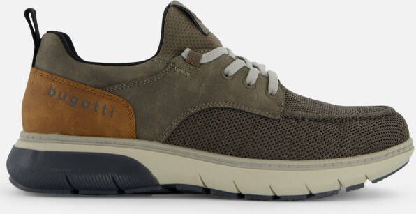 Bugatti Exko Sneakers taupe Textiel