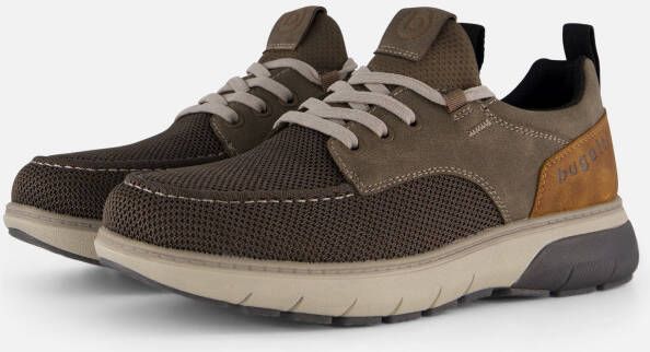 Bugatti Exko Sneakers taupe Textiel