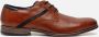 Bugatti leren heren veterschoenen Cognac - Thumbnail 2