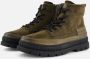 Bugatti Robuuste Groene Leren Veterboot Green Heren - Thumbnail 1