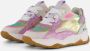 BunniesJR 225375-498 Meisjes Lage Sneakers Multicolor Leer Veters - Thumbnail 3