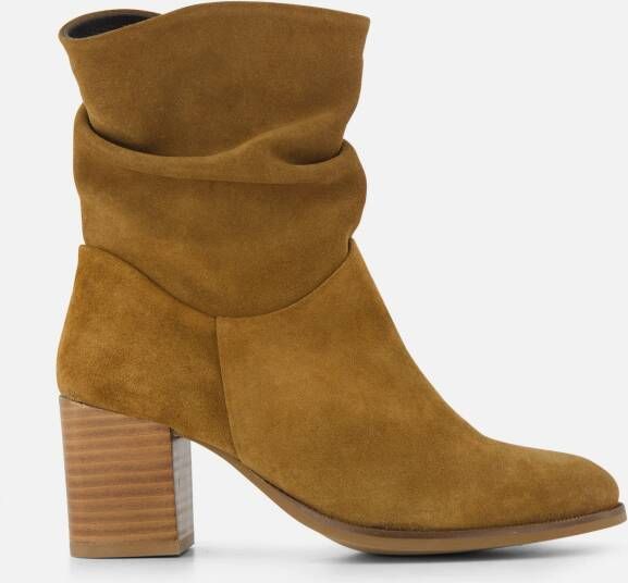 Cellini Enkellaarsjes cognac Suede