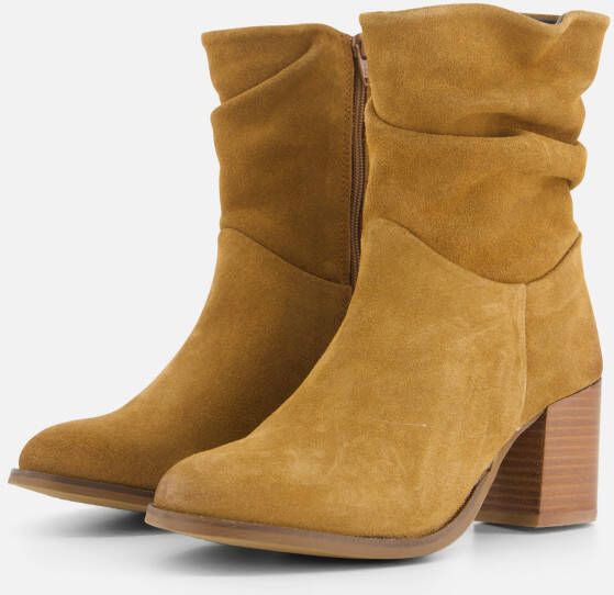 Cellini Enkellaarsjes cognac Suede