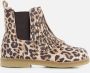 Clic! 9022 Enkellaarsjes Enkelboots met rits Meisjes Kids Goud - Thumbnail 9