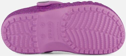 Crocs Baya Glitter Clogs Slippers paars Rubber