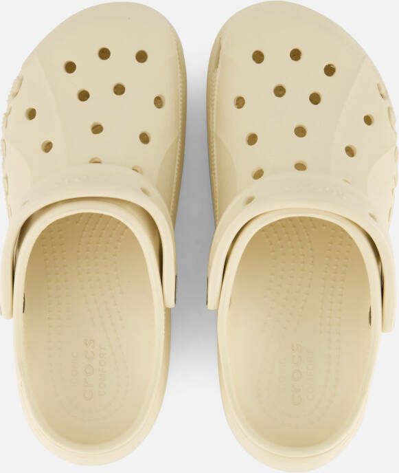 Crocs Baya Platform Clogs Slippers beige