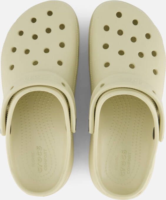 Crocs Classic Platform Sandalen & Slides Schoenen bone maat: 36 37 beschikbare maaten:36 37 38 39 40 41 42