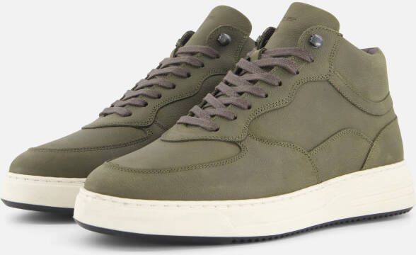 Cycleur De Luxe Cycleur de Lux Drapeau Sneakers groen Leer