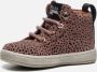 Develab 41602 leren sneakers met dierenprint oudroze Meisjes Leer Hartjes 26 - Thumbnail 3