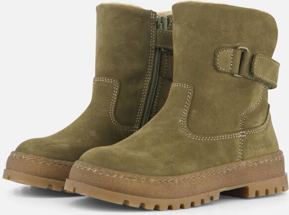 Develab Enkellaarsjes groen Nubuck Heren