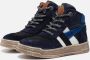 Develab Mid Cut Sneakers blauw Leer Heren - Thumbnail 2