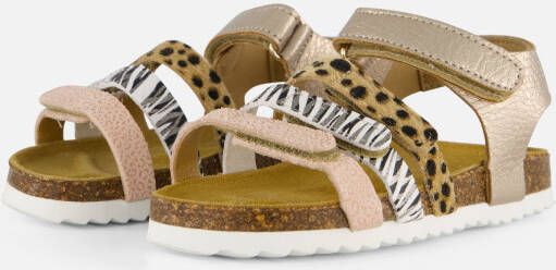 Develab Sandalen goud Leer