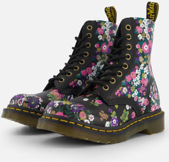 Dr. Martens Originals Floral Veterboots roze Leer