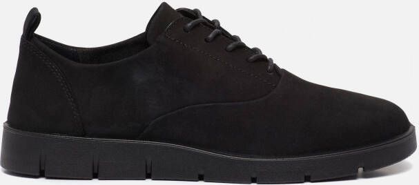 ECCO Bella Veterschoenen Zwart Nubuck