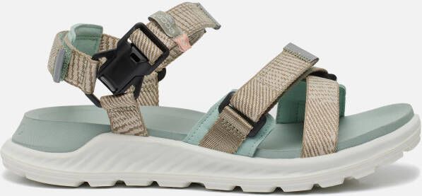 ECCO Off Road leren heren sandalen zwart groen - Foto 9