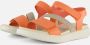 ECCO Flowt W Strap Sandalen oranje Leer Dames - Thumbnail 1