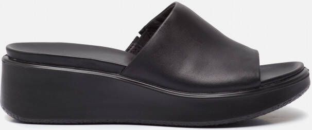 ECCO Flowt Wedge LX W slippers zwart Leer Dames