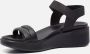 ECCO Flowt Wedge LX W Dames leren sleehak sandaal Zwart Size: 40 (UK 6.5-7) - Thumbnail 2