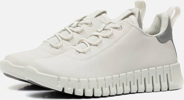 ECCO Gruuv W Sneakers wit Imitatieleer Dames