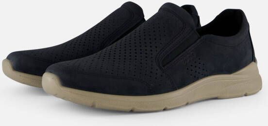 ECCO Irving Slip On Instappers blauw Nubuck