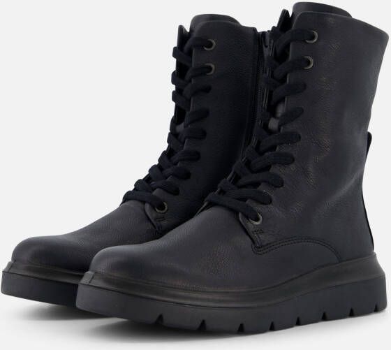 ECCO Nouvelle Veterboots zwart Leer