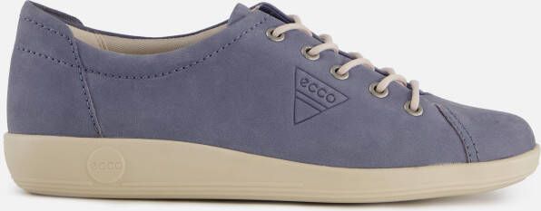 ECCO Soft 2.0 W Veterschoenen blauw Nubuck Dames