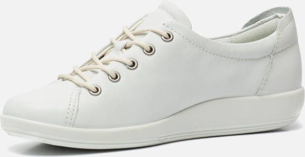 ECCO Soft 2.0 Dames leren wandelschoen Wit Size: 35 (UK 2.5-3)