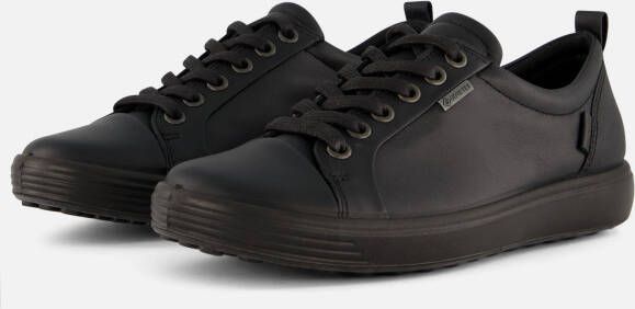 ECCO Soft 7 W veterschoenen zwart Textiel Dames