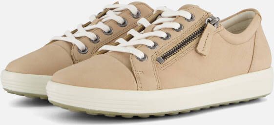 ECCO Soft 7 W Sneakers beige Textiel Dames