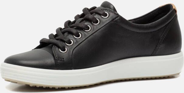 Ecco Sneakers SOFT 7 W met label vrijetijdsschoen halfhoge schoen veterschoen smalle vorm