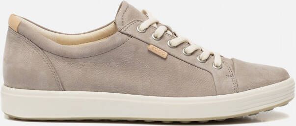 ECCO Soft 7 W veterschoenen grijs Textiel Dames