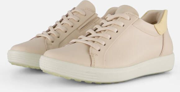 ECCO Soft Sneakers beige Leer