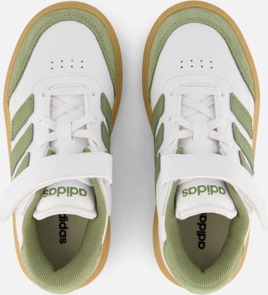 Adidas Courtblock Sneakers wit Imitatieleer