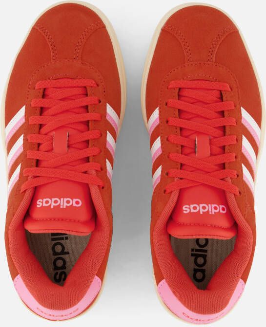 Adidas VL Court Bold Sneakers rood Leer