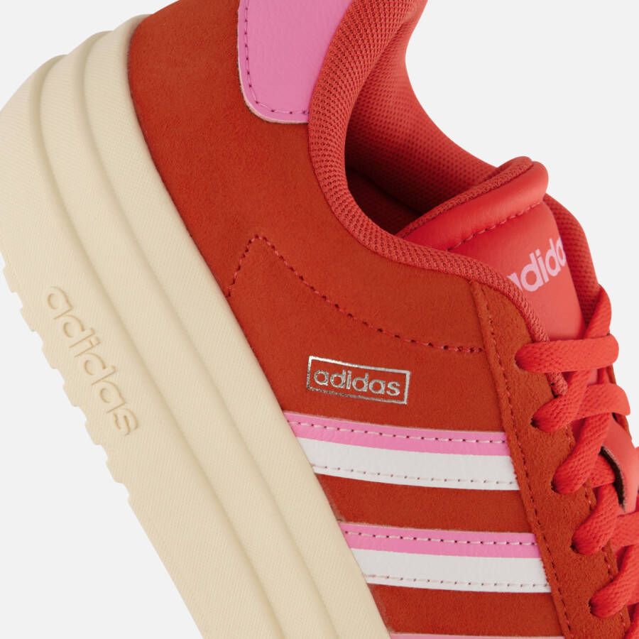 Adidas VL Court Bold Sneakers rood Leer