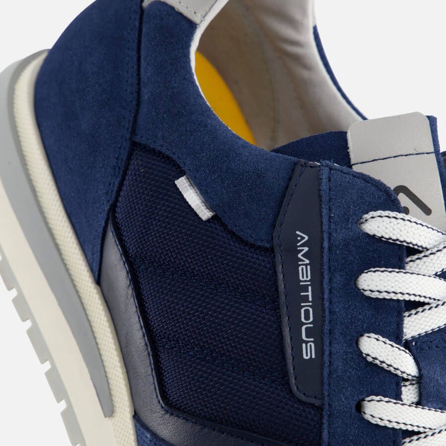 Ambitious Temple Sneakers blauw Suede