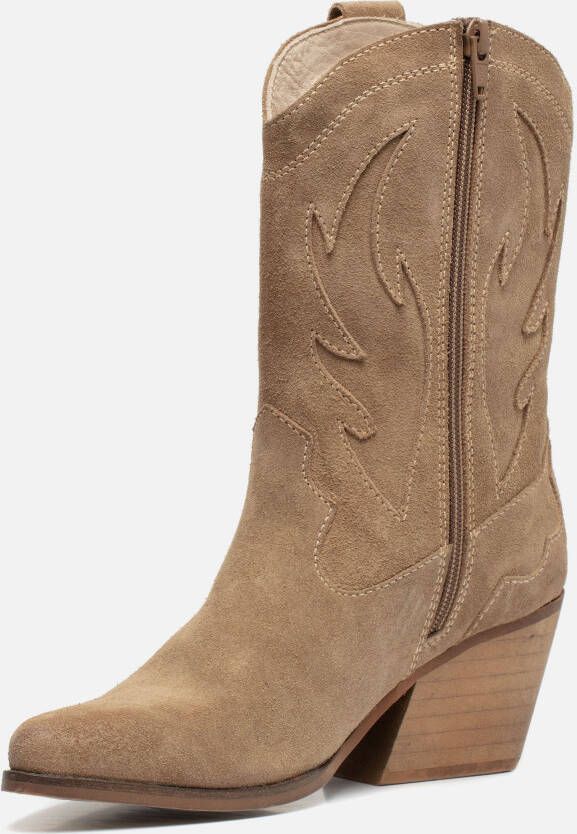 Ann Rocks Cowboylaarzen beige Nubuck