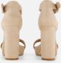 Ann Rocks Sandalen met hak beige Textiel - Thumbnail 2