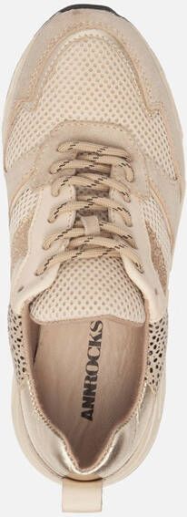 Ann Rocks Sneakers beige Leer 102501