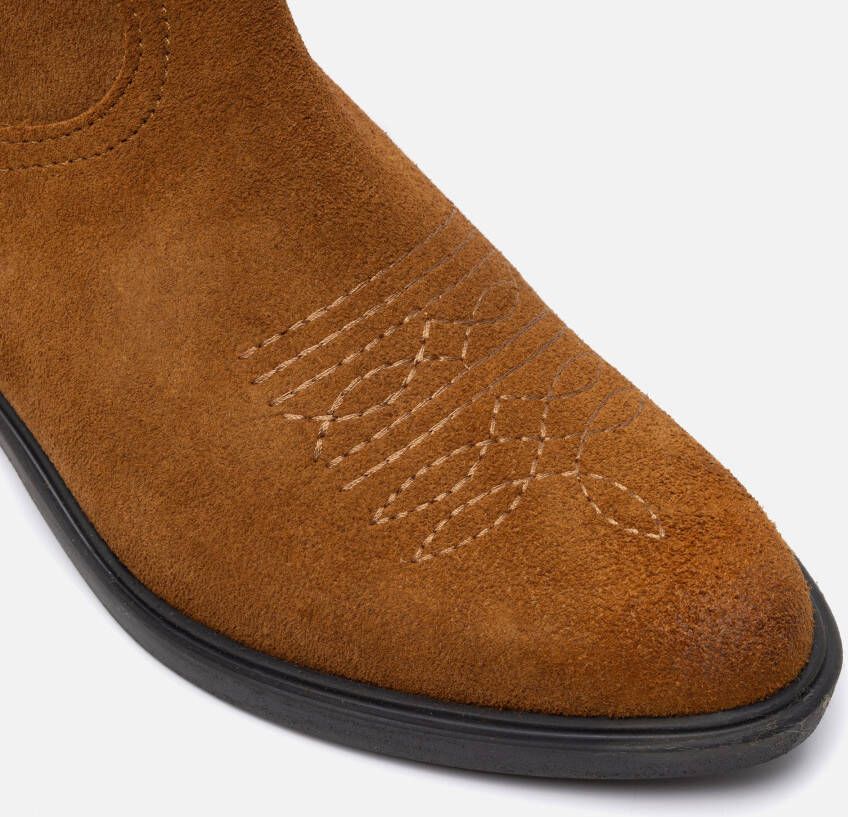 Aqa Cowboylaarzen cognac Suede