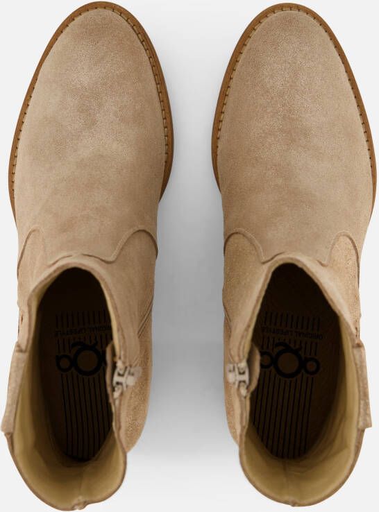 Aqa Enkellaarsjes beige Suede