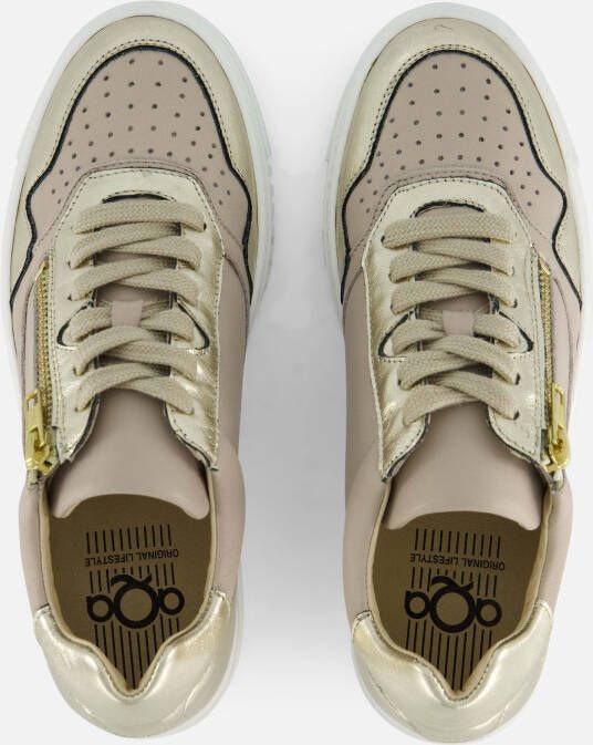 Aqa Sneakers taupe Leer